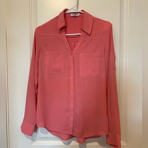 Express Portofino Shirt - Coral Pink - Size SP